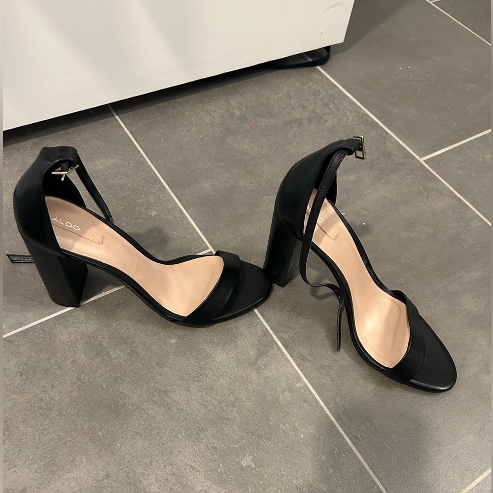 Aldo strappy sandal with block heel